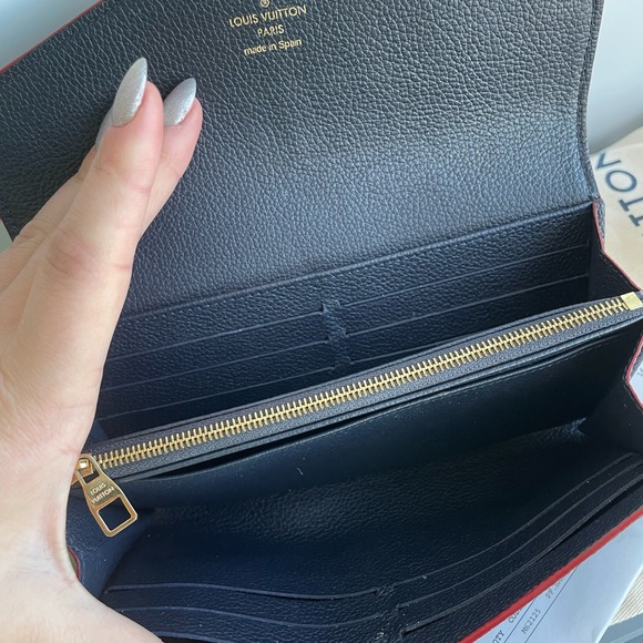 Louis Vuitton Sarah Wallet in Marine Rouge - Picture 10 of 14